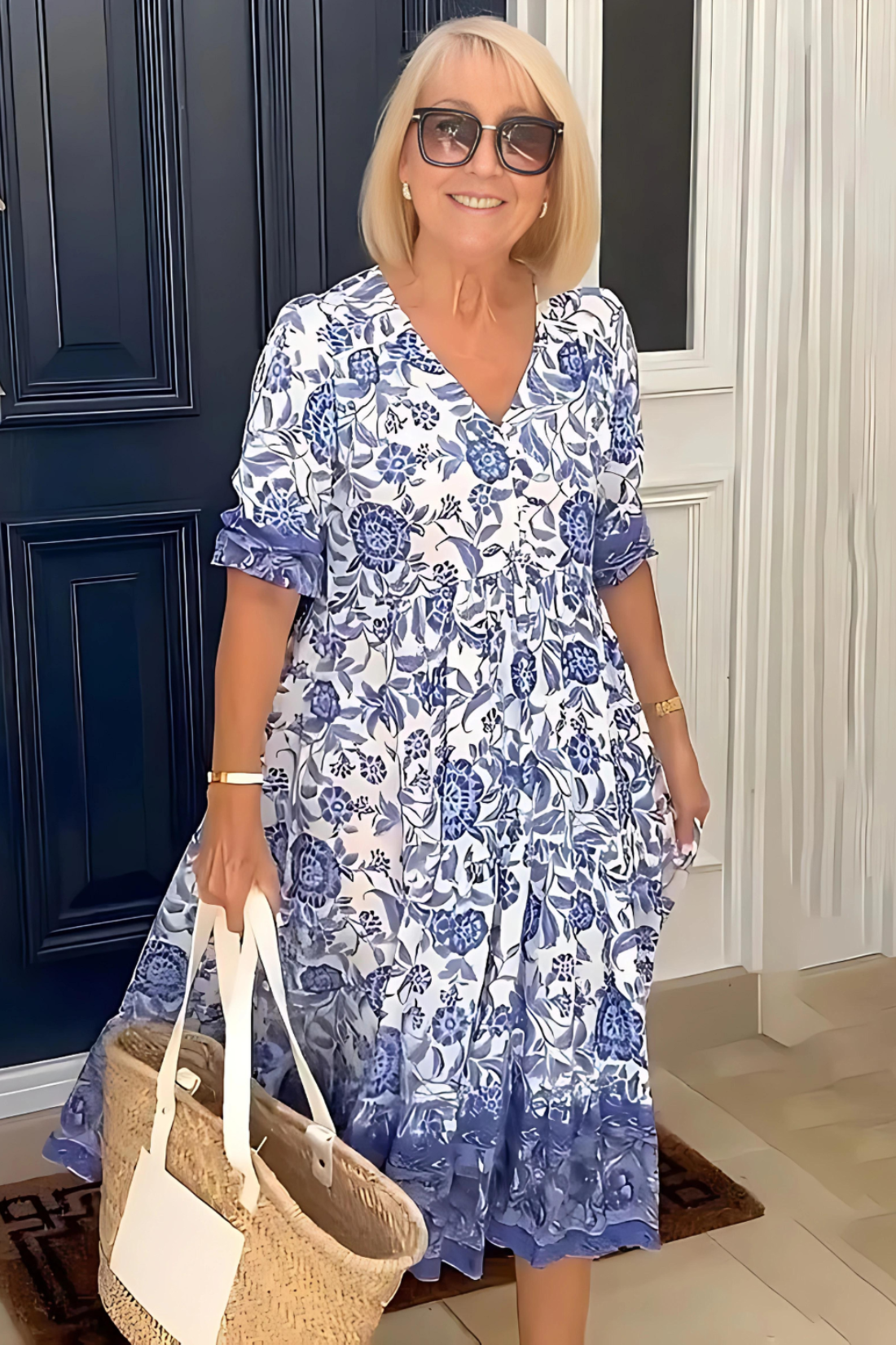 Robe d'été décontractée en coton et lin Mulini™